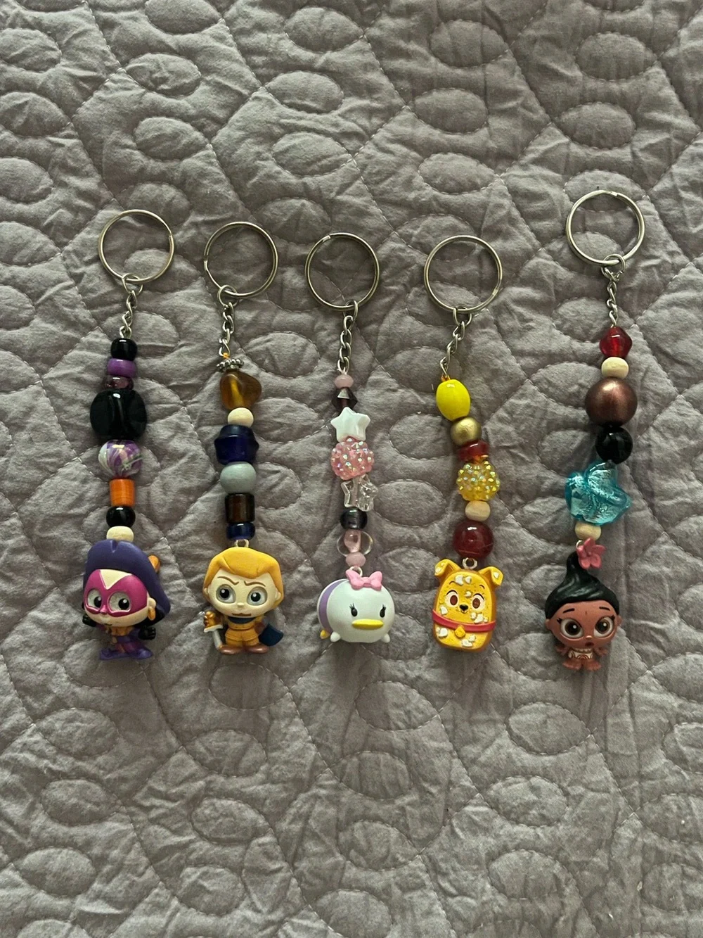 Assorted Disney Character Collectible Handmade Keychains/ Bag Charms